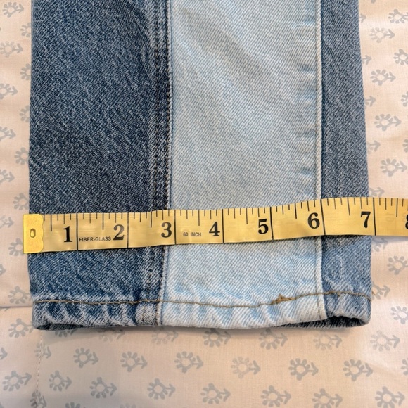 Pac Sun Women’s Colorblock High Rise Straight Size 24 Denim Jeans - Picture 6 of 6